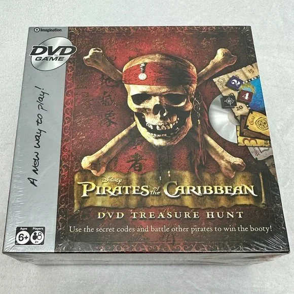Disney Pirates Of The Caribbean DVD Treasure Hunt Game Imagination Sealed - Picture 1 of 6